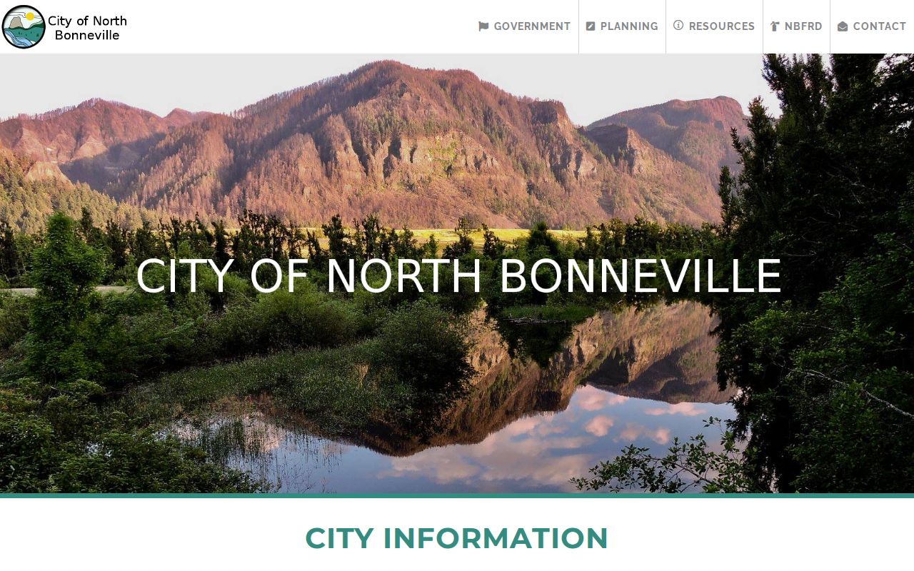 North Bonneville official city records starting point in Skamania County