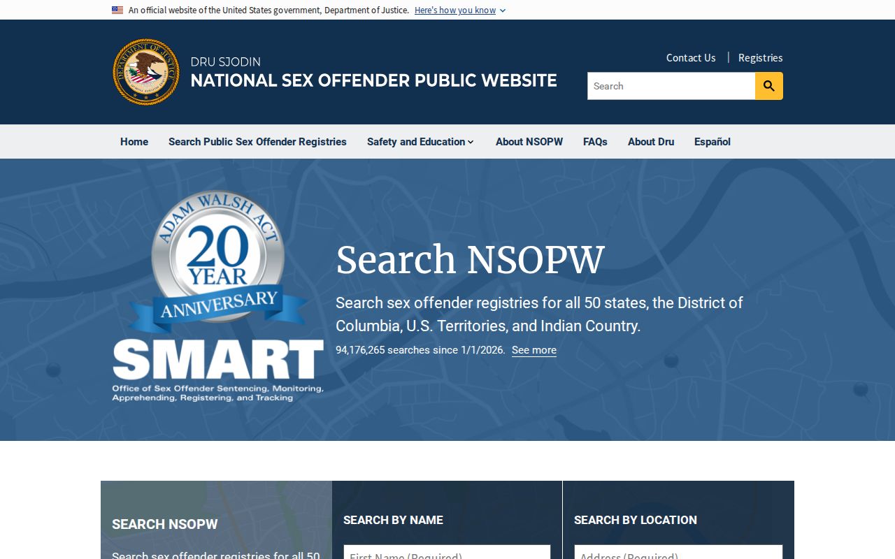 National sex offender registry search serving Skamania County boundary checks